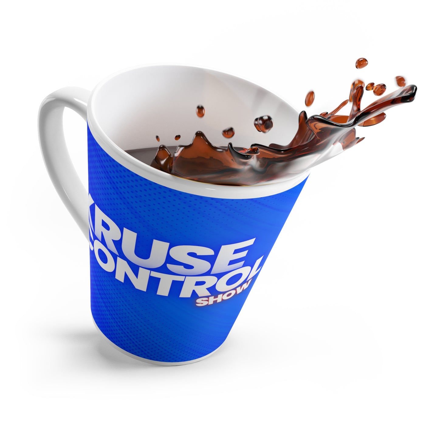 Vibrant Latte Mug for Coffee Lovers, Perfect Gift for Podcast Fans, Unique Kitchen Decor, Ideal for Birthdays, Hostess Gifts