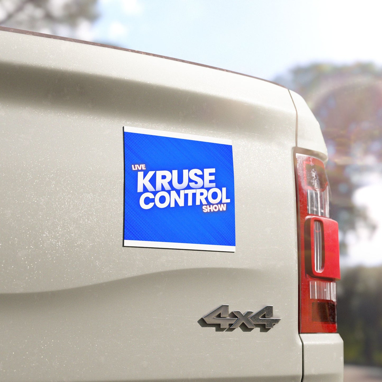 Live Kruse Control Show Car Magnet — Blue Logo Promotional Magnet
