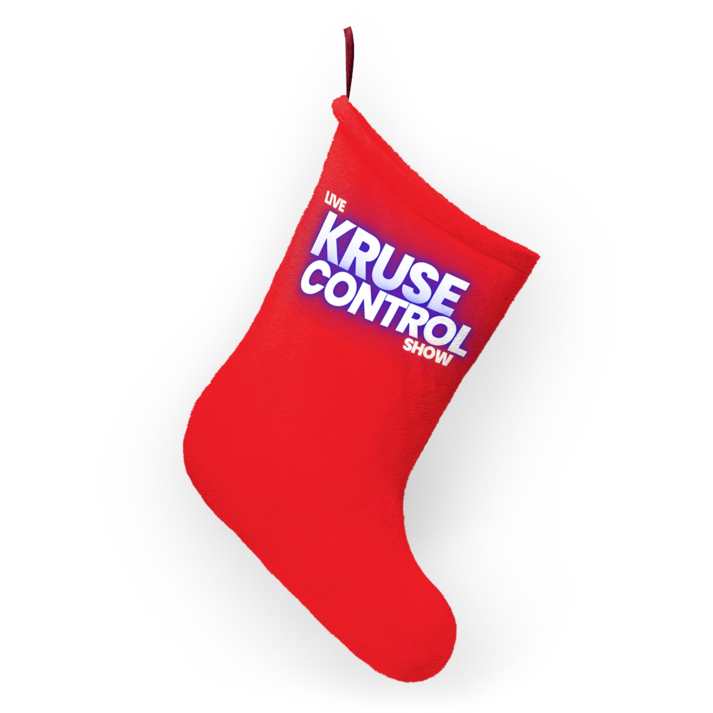 Kruse Control Show Red Christmas Stocking – Personalized Holiday Stocking