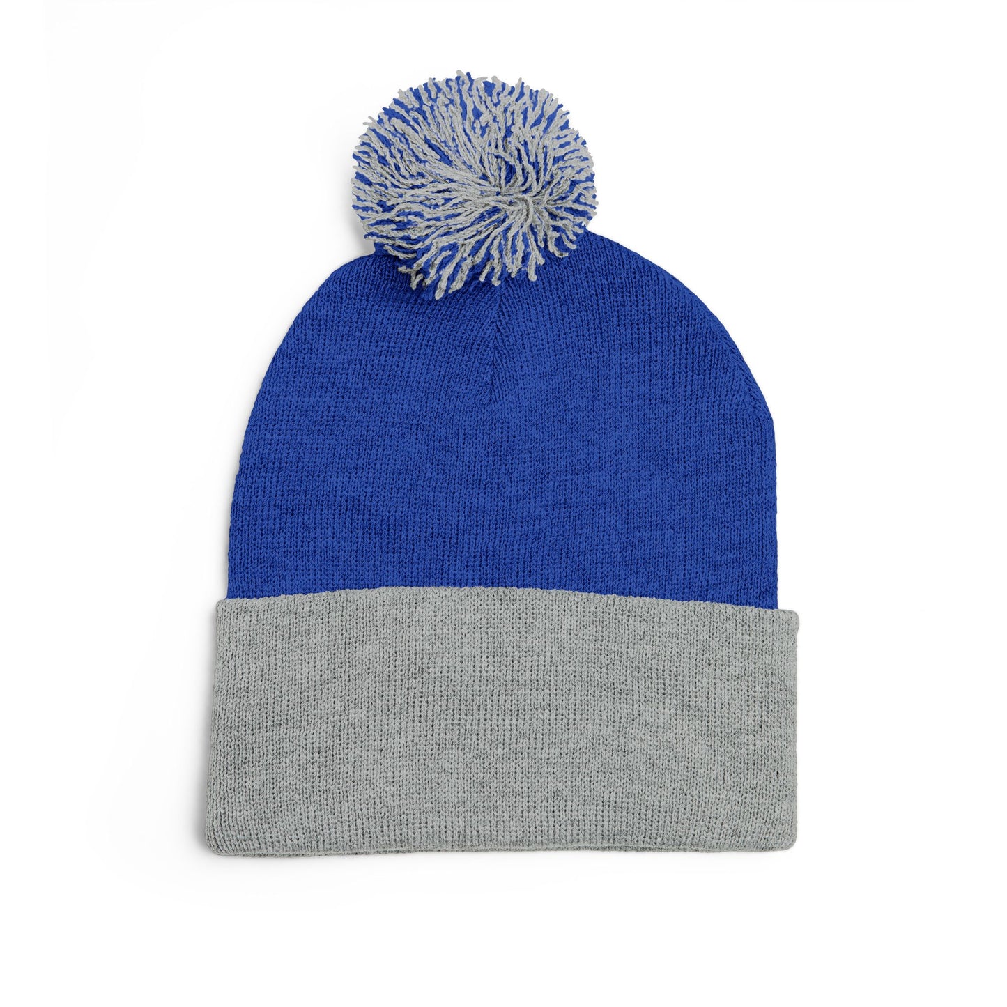 Embroidered Pom-Pom Beanie — Cute Dog Face Knit Cap
