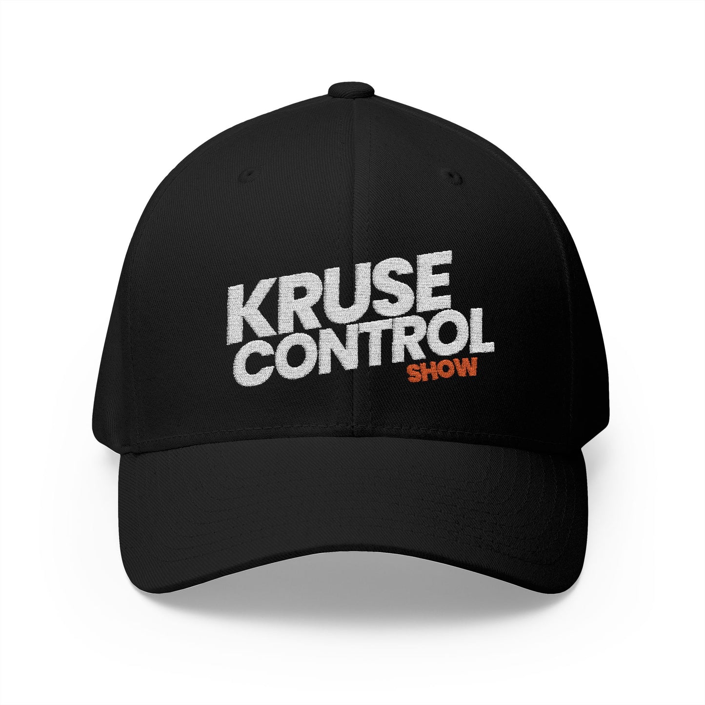 Kruse Control Embroidered Baseball Cap — White Structured Closed-Back