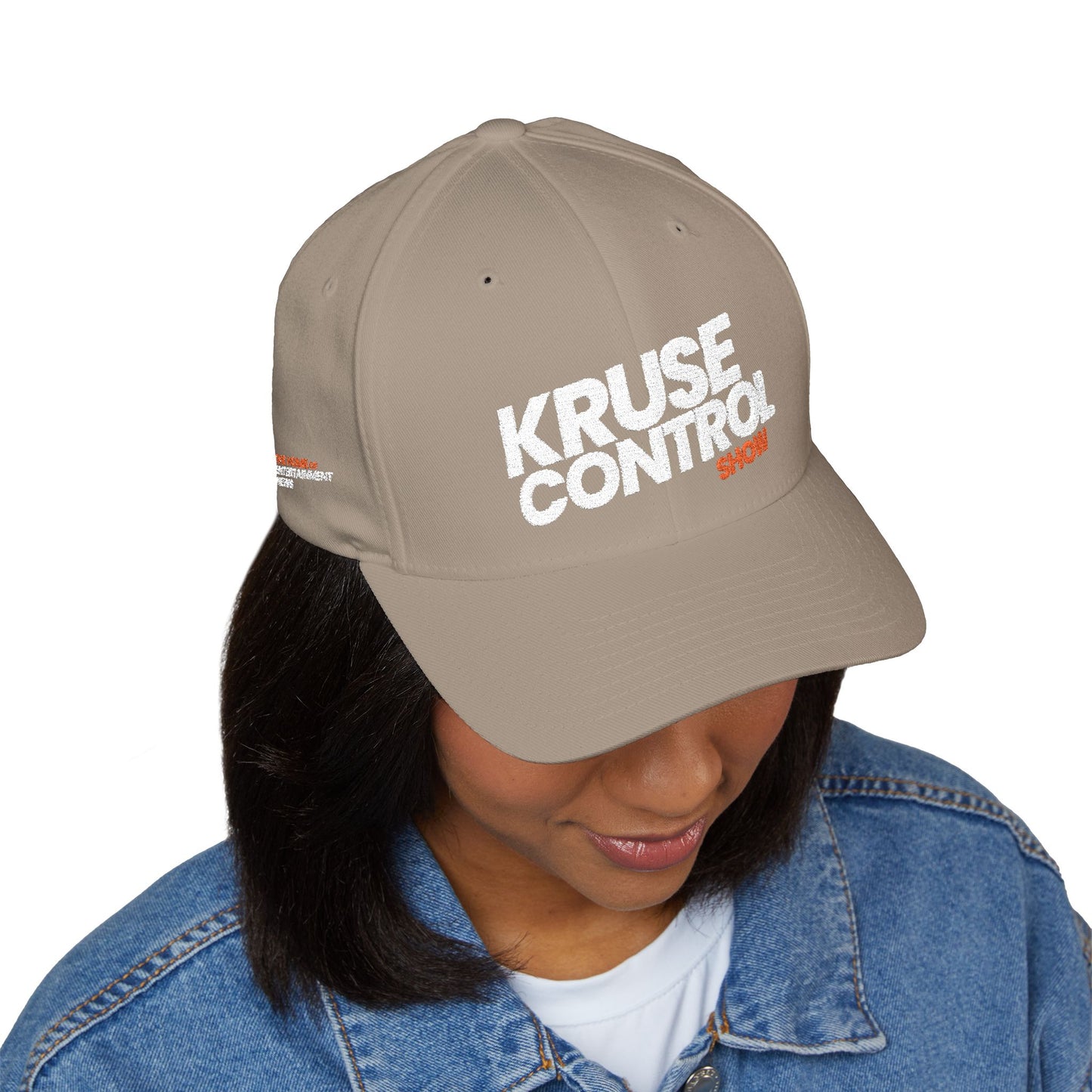 Kruse Control Embroidered Baseball Cap — White Structured Closed-Back