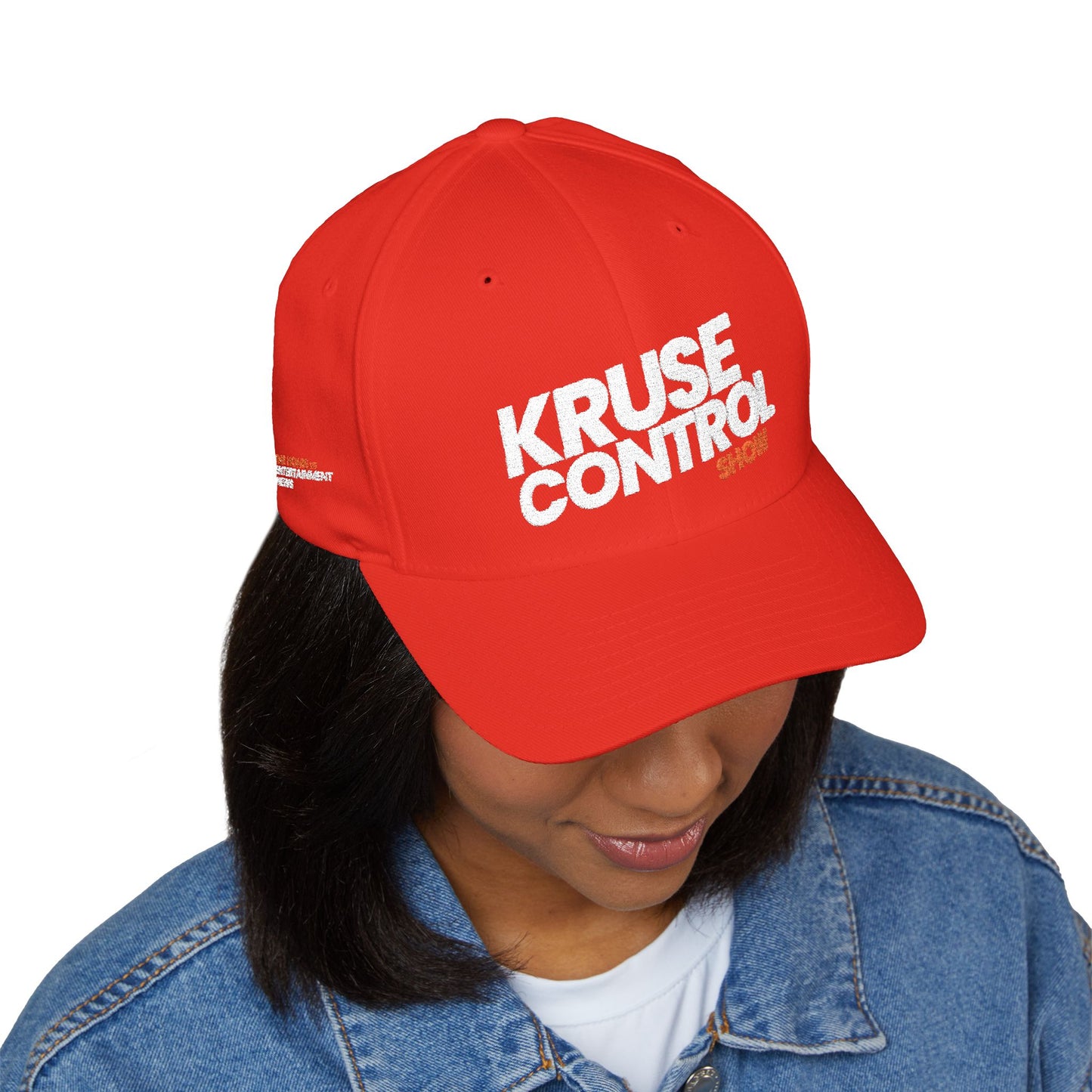 Kruse Control Embroidered Baseball Cap — White Structured Closed-Back