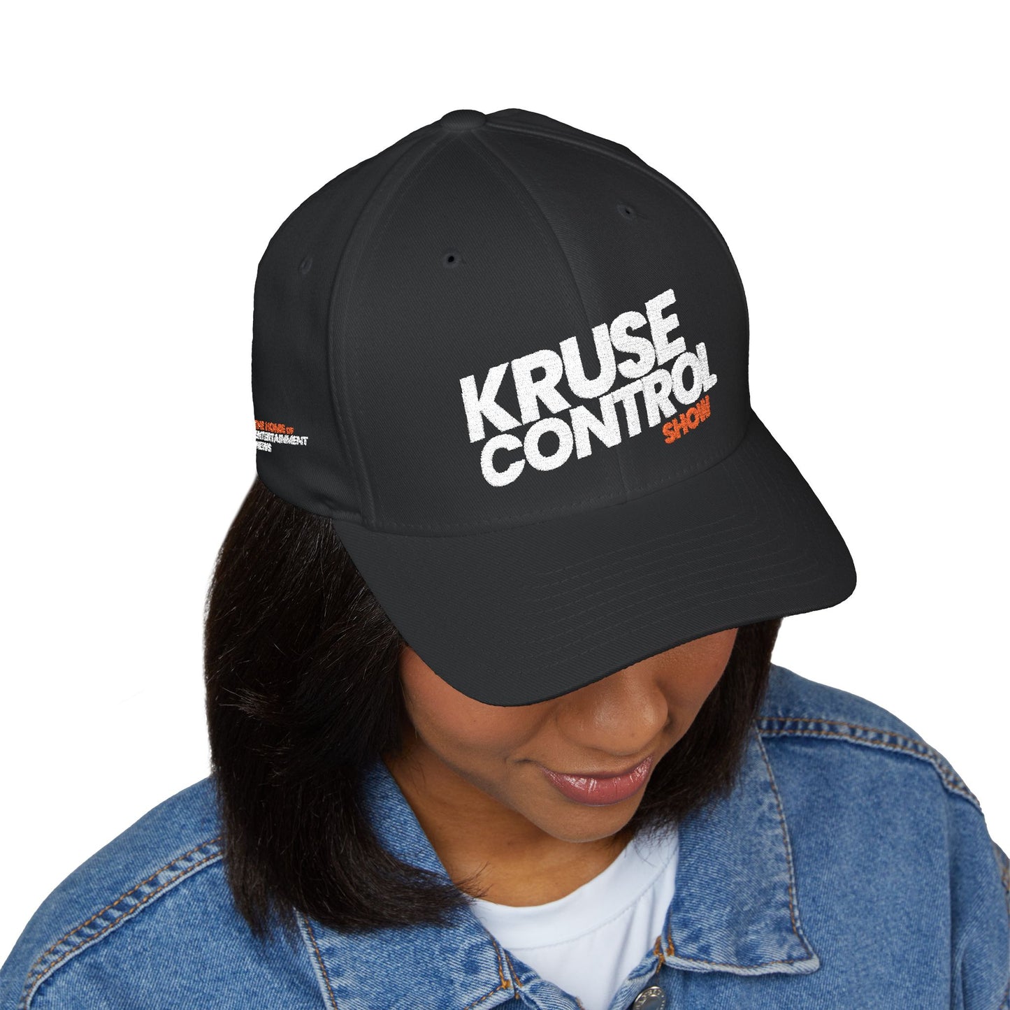 Kruse Control Embroidered Baseball Cap — White Structured Closed-Back