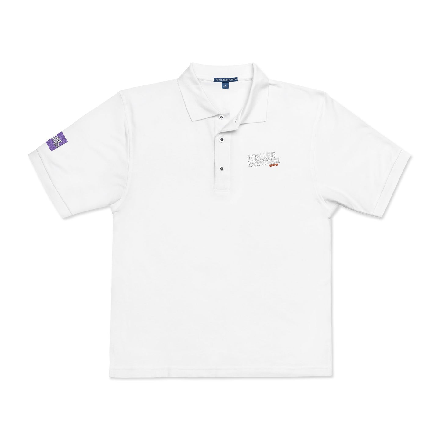 Embroidered 'Keep It Weird' Grey Polo Shirt