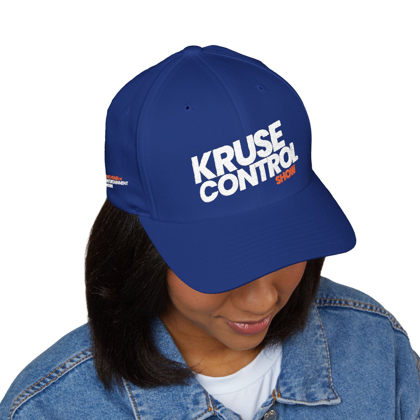 Kruse Control Embroidered Baseball Cap — White Structured Closed-Back