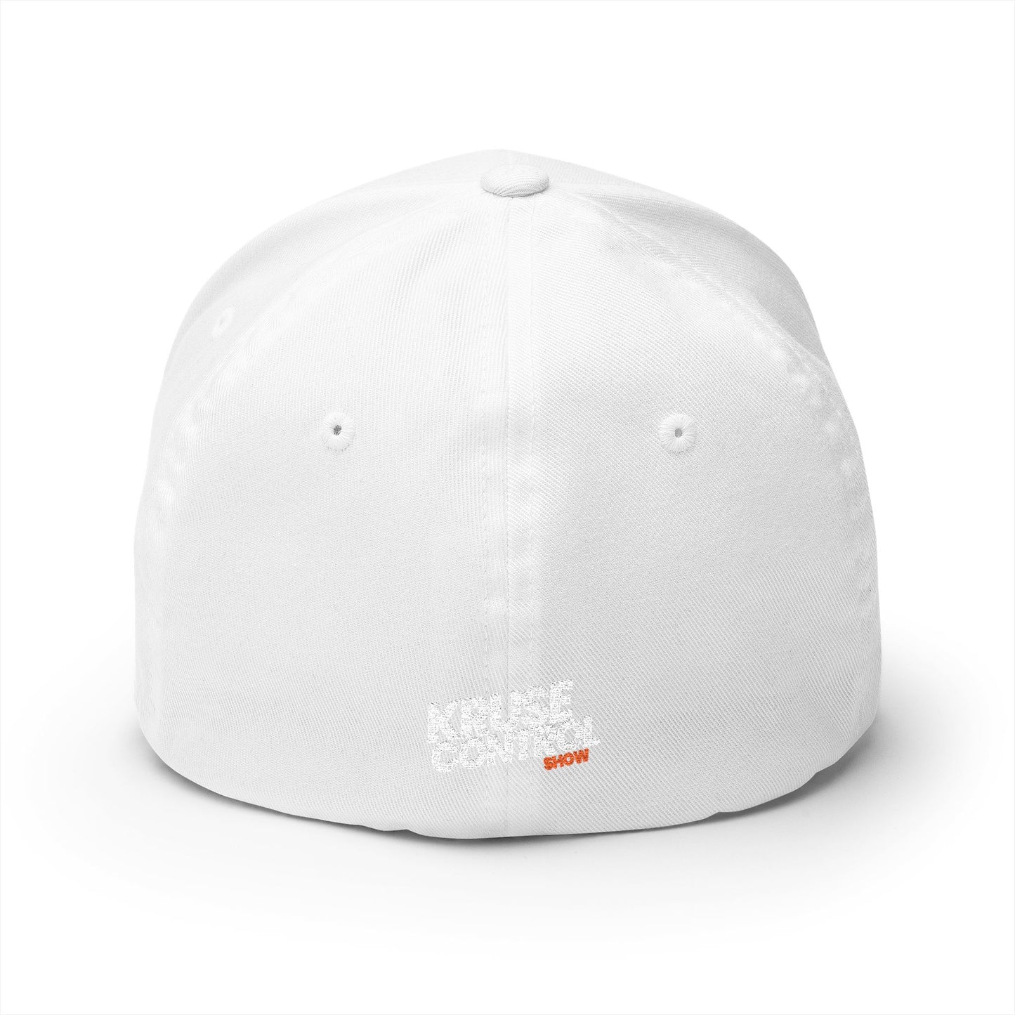 Kruse Control Embroidered Baseball Cap — White Structured Closed-Back