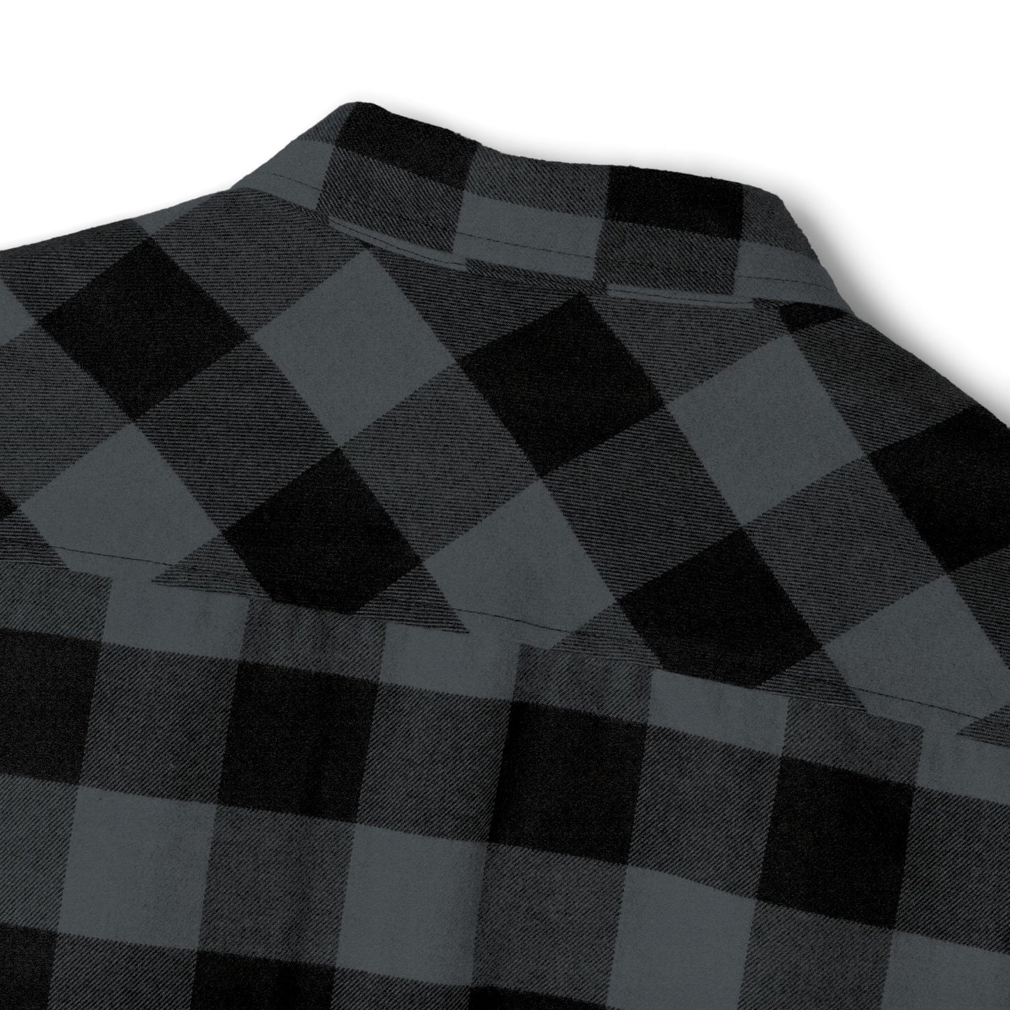 Green & Black Buffalo Plaid Flannel Shirt — Casual Unisex Button-Up with Chest Logo