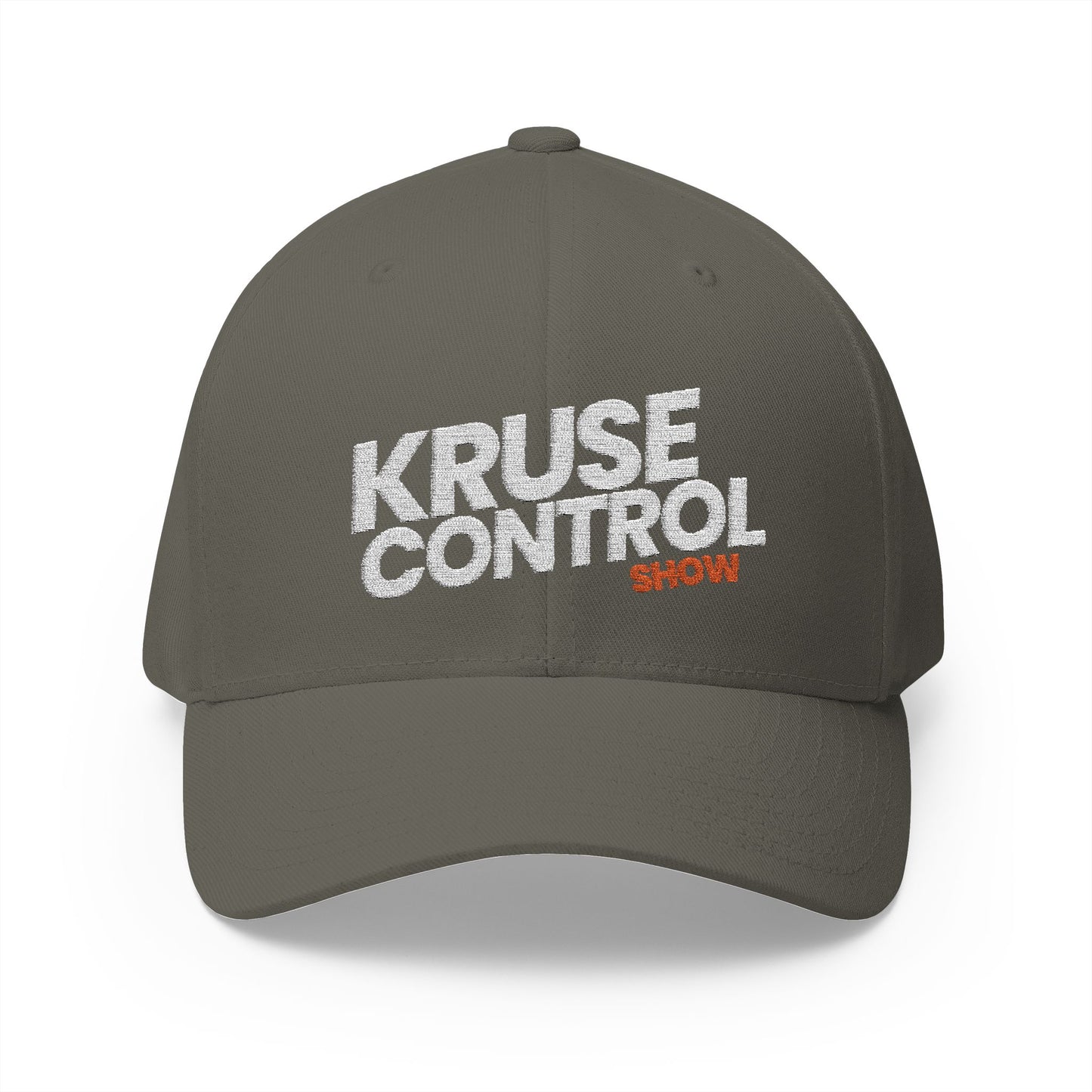 Kruse Control Embroidered Baseball Cap — White Structured Closed-Back