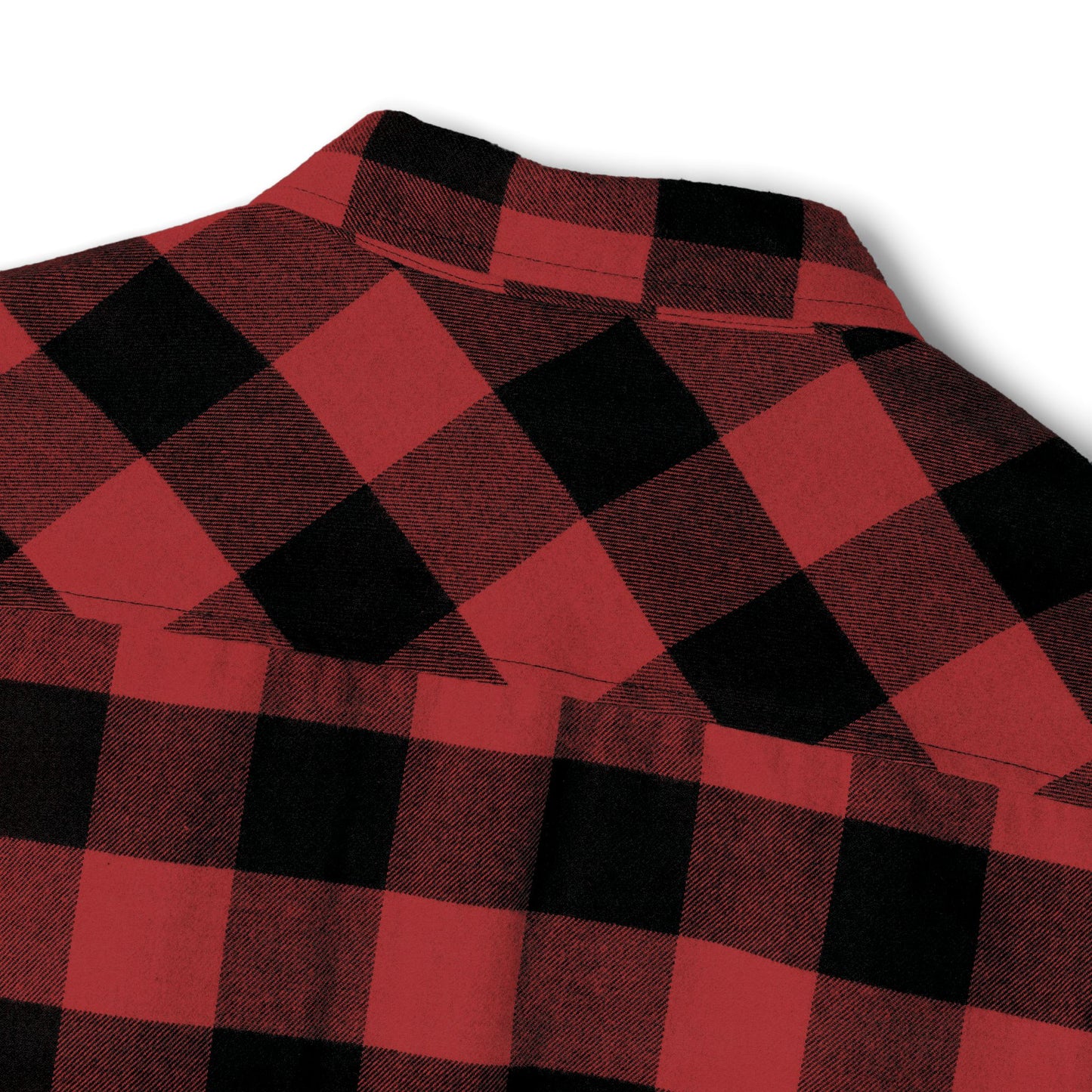 Green & Black Buffalo Plaid Flannel Shirt — Casual Unisex Button-Up with Chest Logo