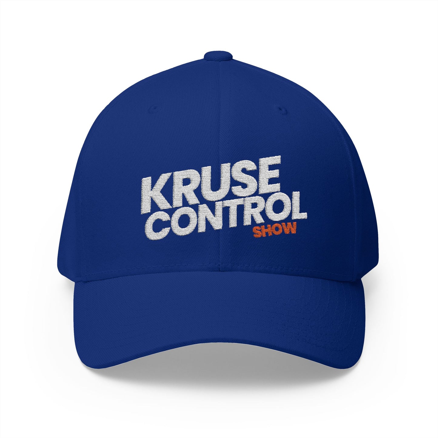Kruse Control Embroidered Baseball Cap — White Structured Closed-Back