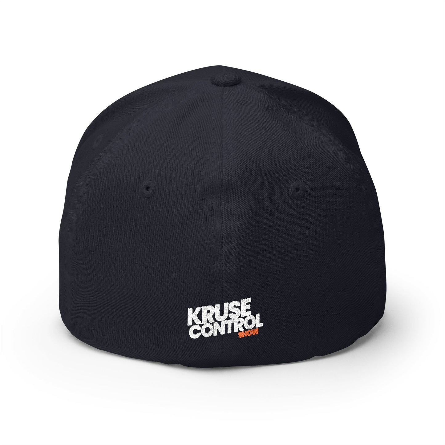 Kruse Control Embroidered Baseball Cap — White Structured Closed-Back