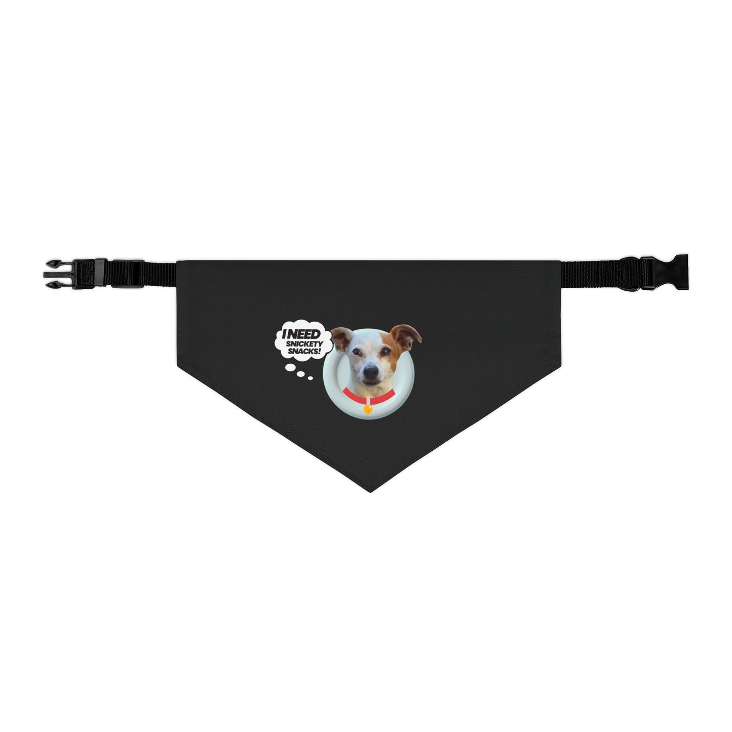 Pet Bandana Collar — "I Need Treats" Cute Dog Photo Bandana Collar