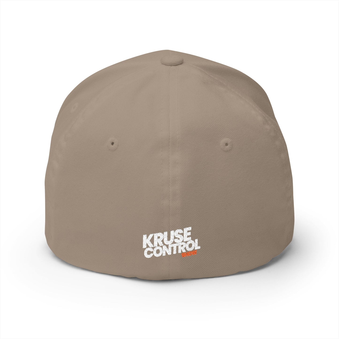 Kruse Control Embroidered Baseball Cap — White Structured Closed-Back