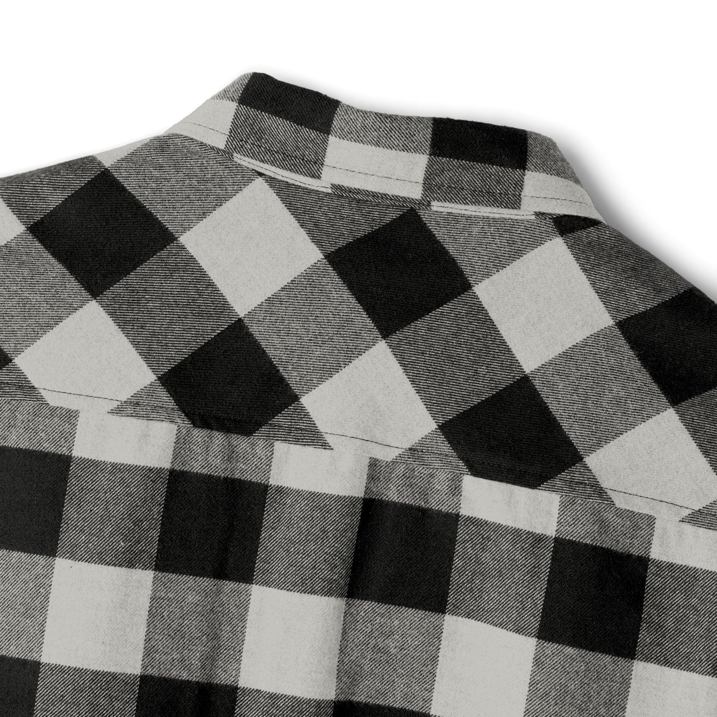 Green & Black Buffalo Plaid Flannel Shirt — Casual Unisex Button-Up with Chest Logo