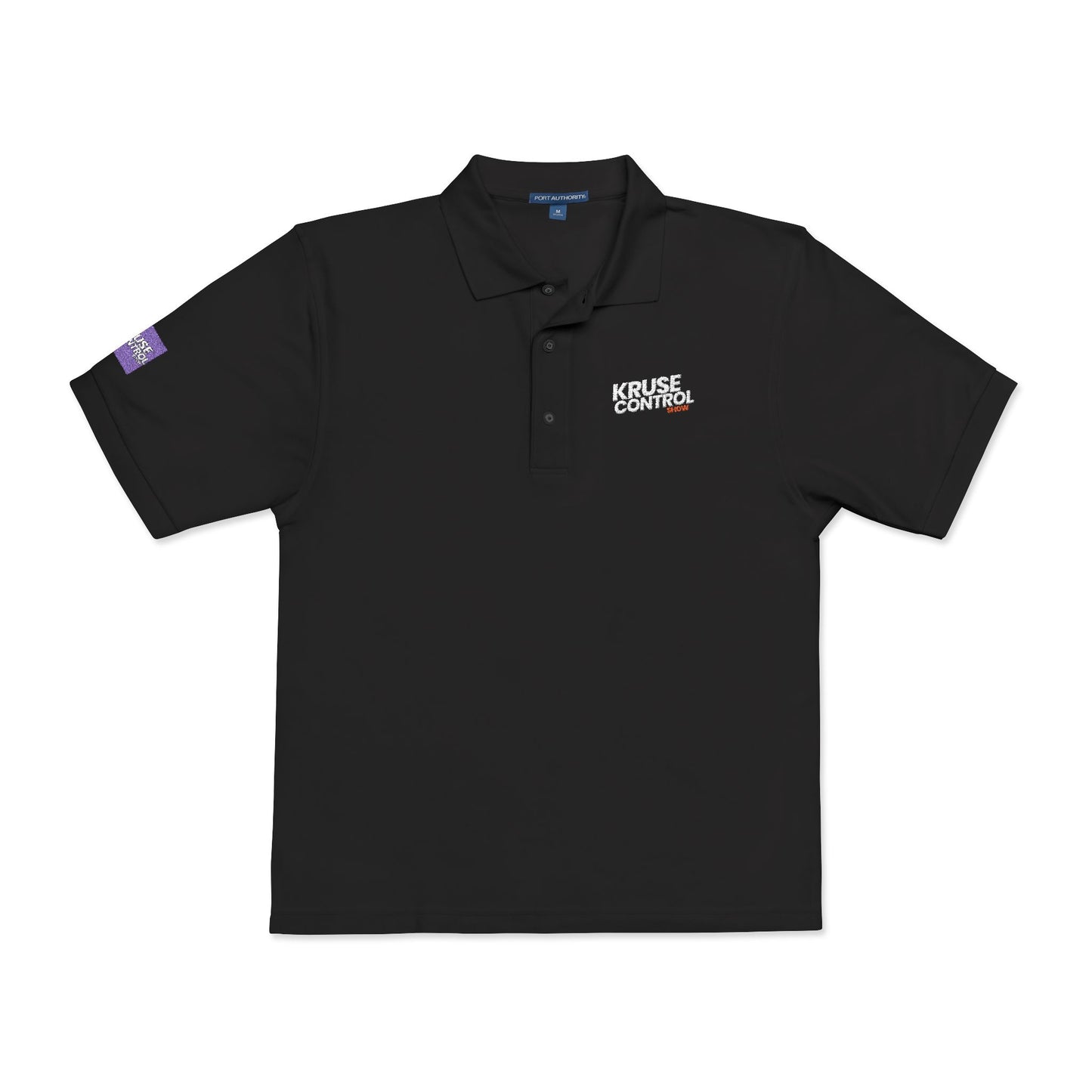 Embroidered 'Keep It Weird' Grey Polo Shirt