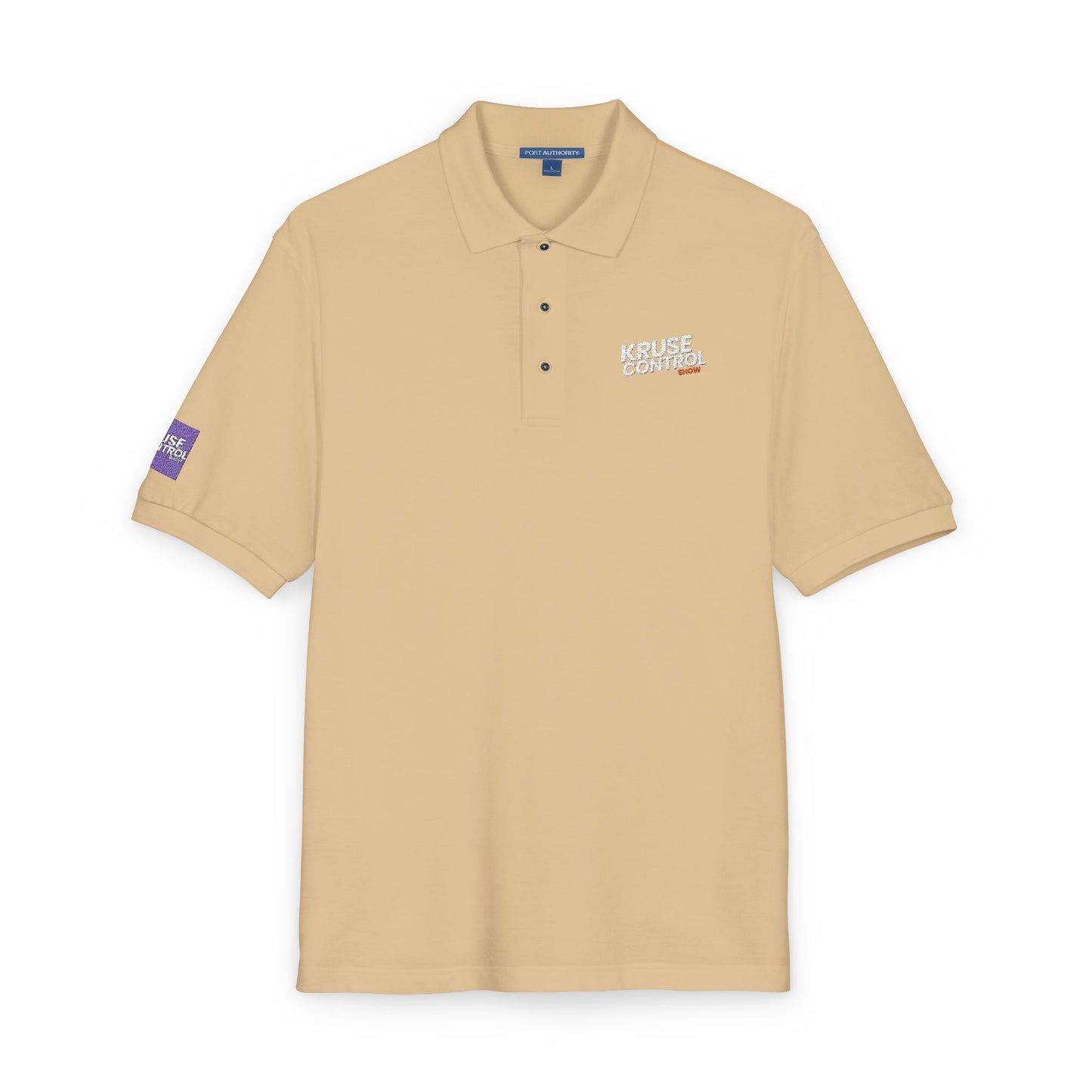 Embroidered 'Keep It Weird' Grey Polo Shirt