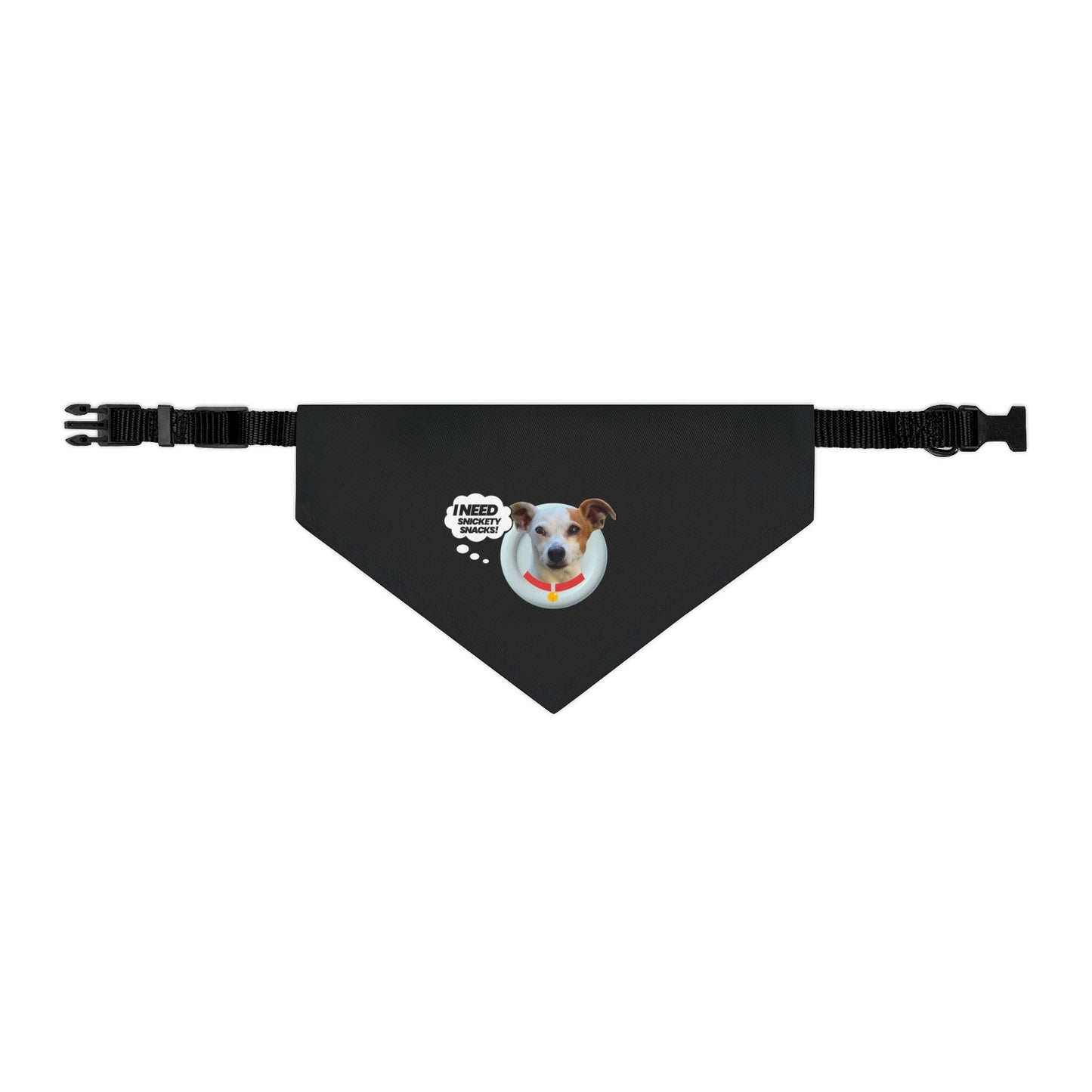 Pet Bandana Collar — "I Need Treats" Cute Dog Photo Bandana Collar