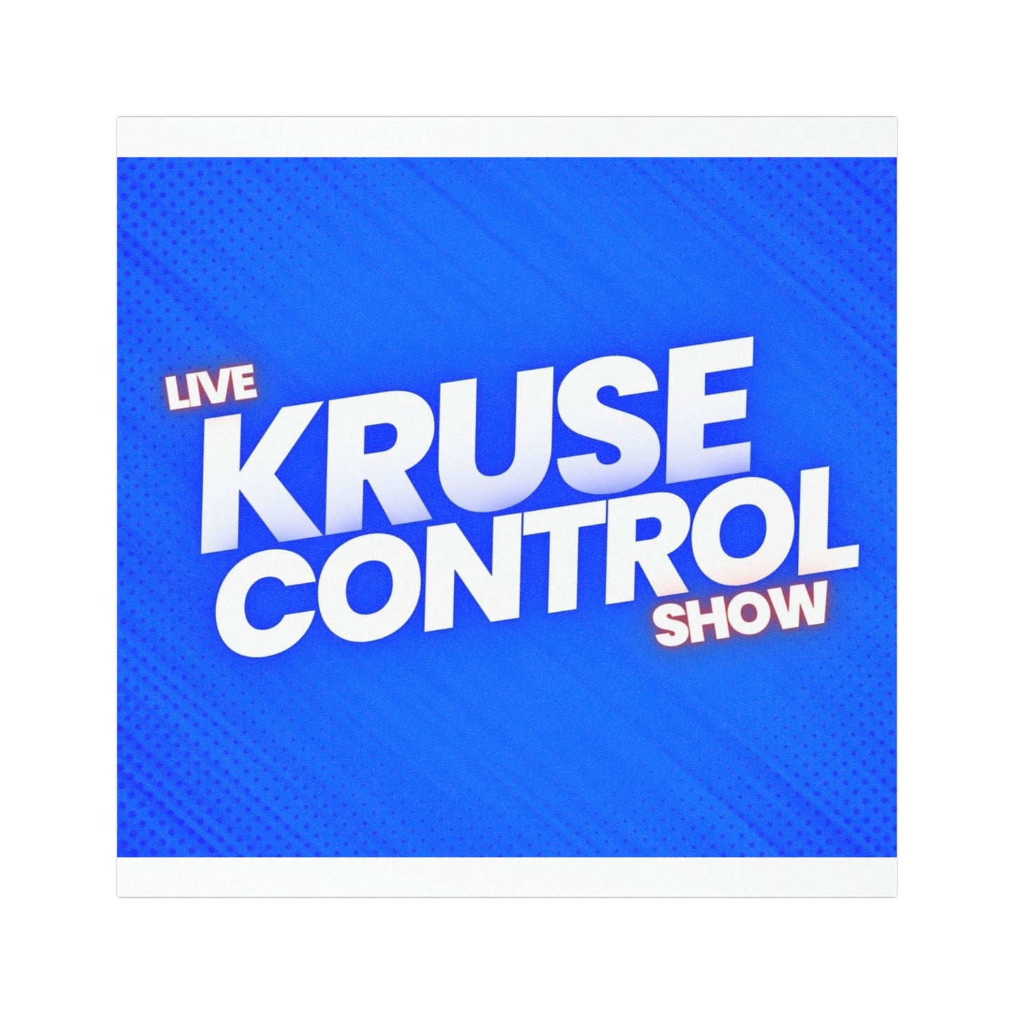 Live Kruse Control Show Car Magnet — Blue Logo Promotional Magnet
