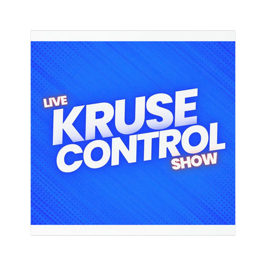 Live Kruse Control Show Car Magnet — Blue Logo Promotional Magnet