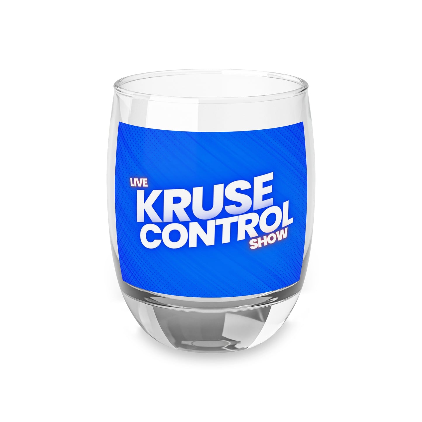 Live Kruse Control Whiskey Glass, Personalized Barware, Unique Gift for Whiskey Lovers, Celebration Accessory, Custom Drinkware