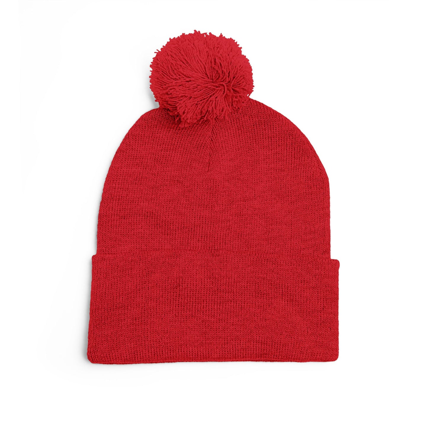 Embroidered Pom-Pom Beanie — Cute Dog Face Knit Cap