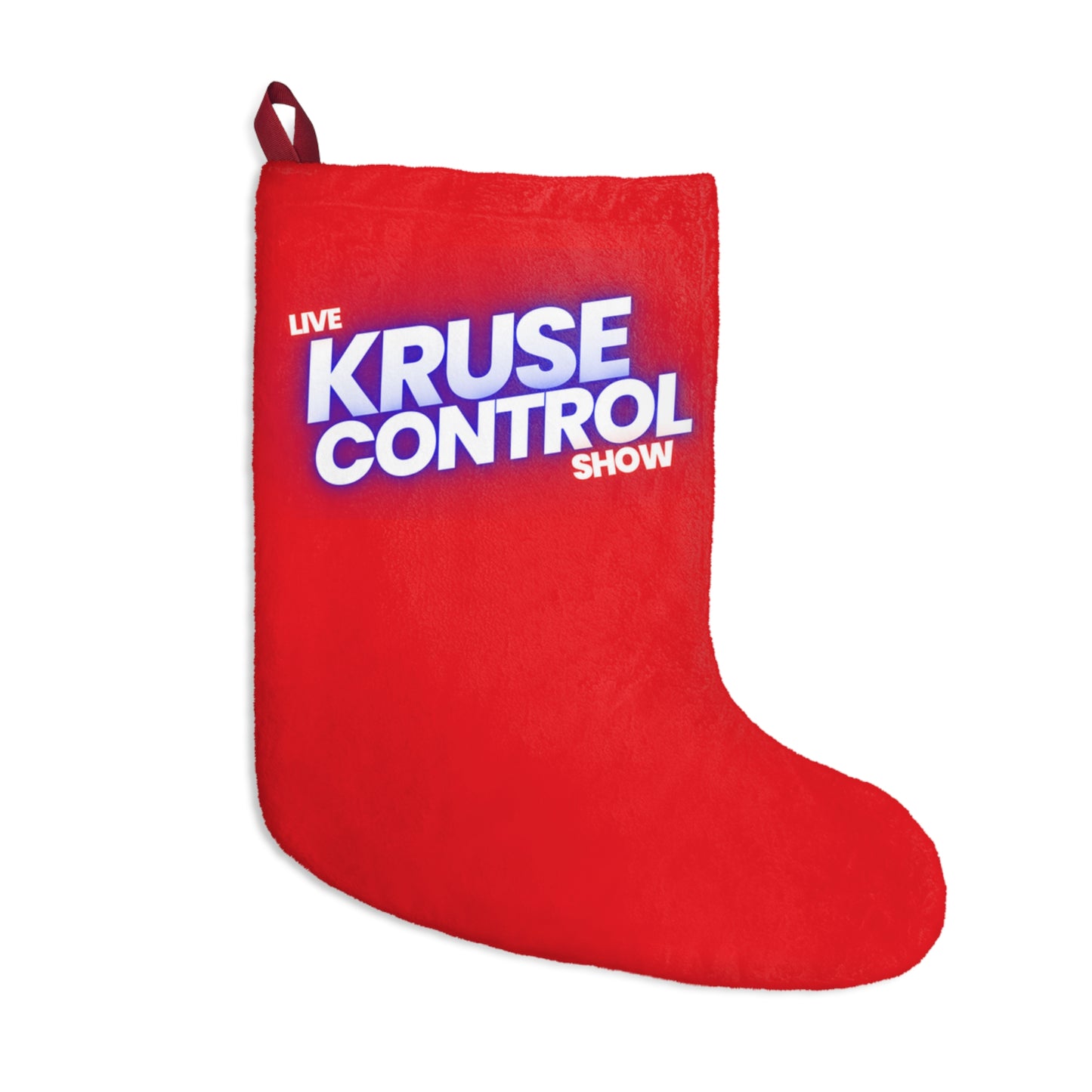 Kruse Control Show Red Christmas Stocking – Personalized Holiday Stocking