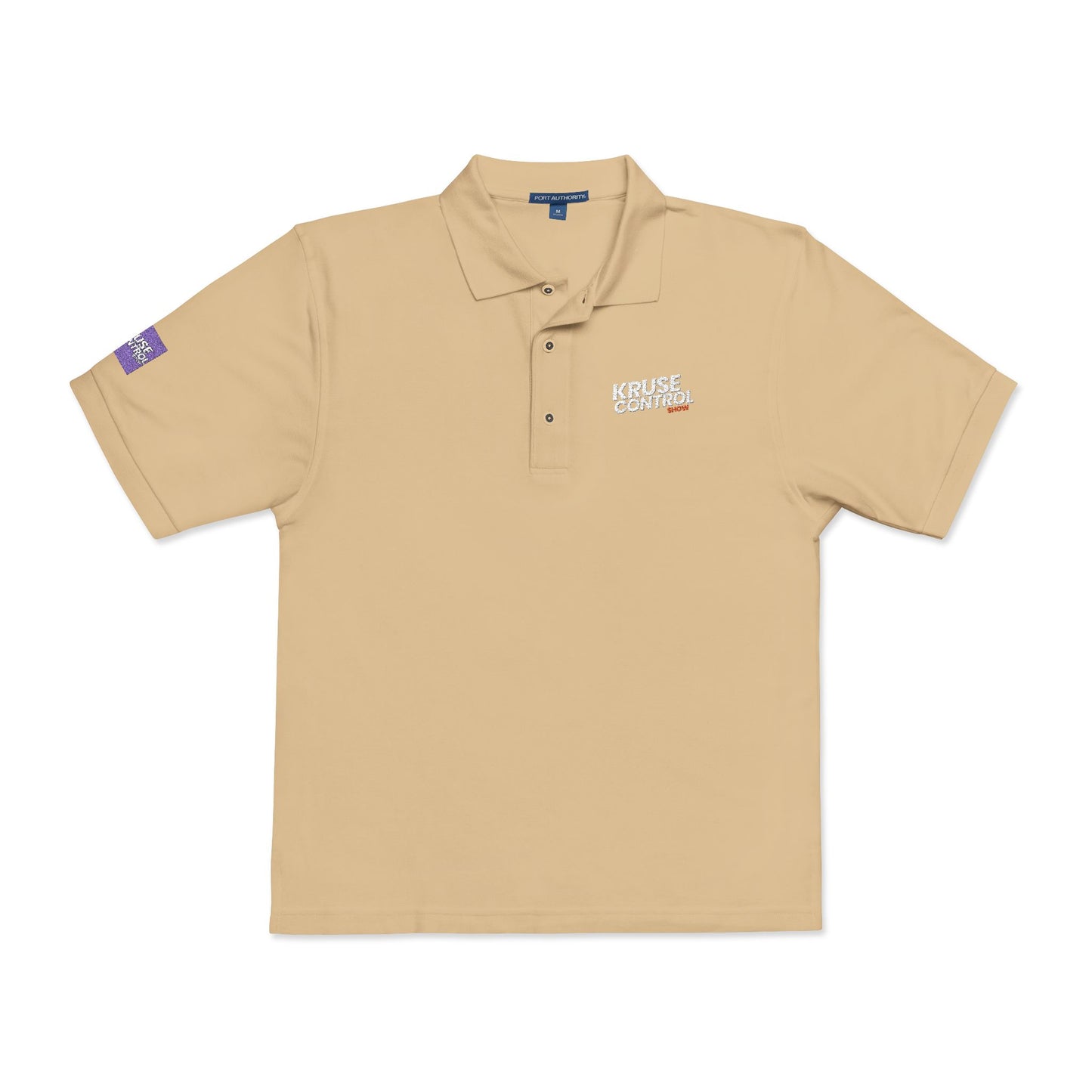 Embroidered 'Keep It Weird' Grey Polo Shirt