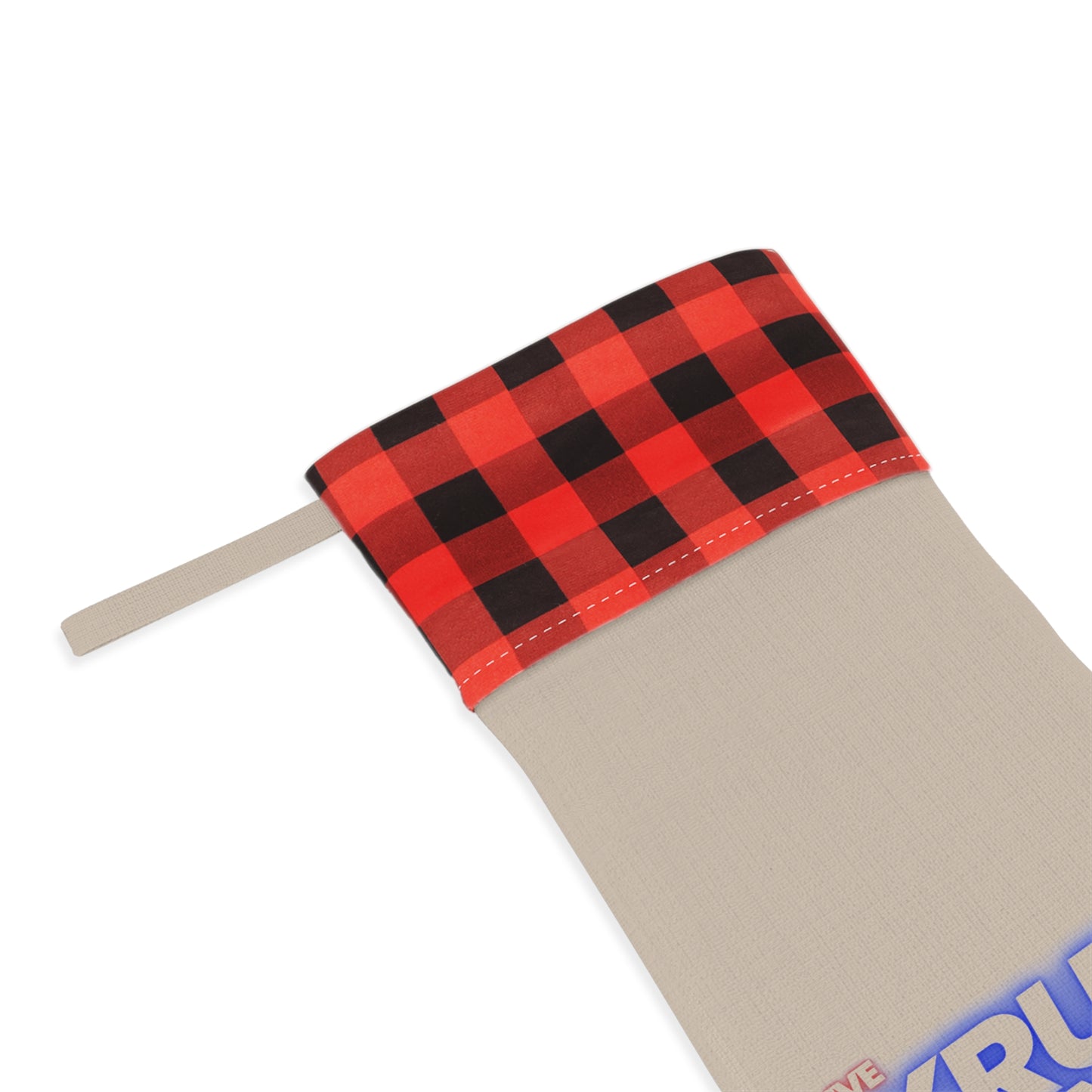 Kruse Control Show Christmas Stocking – Plaid Cuff Holiday Stocking