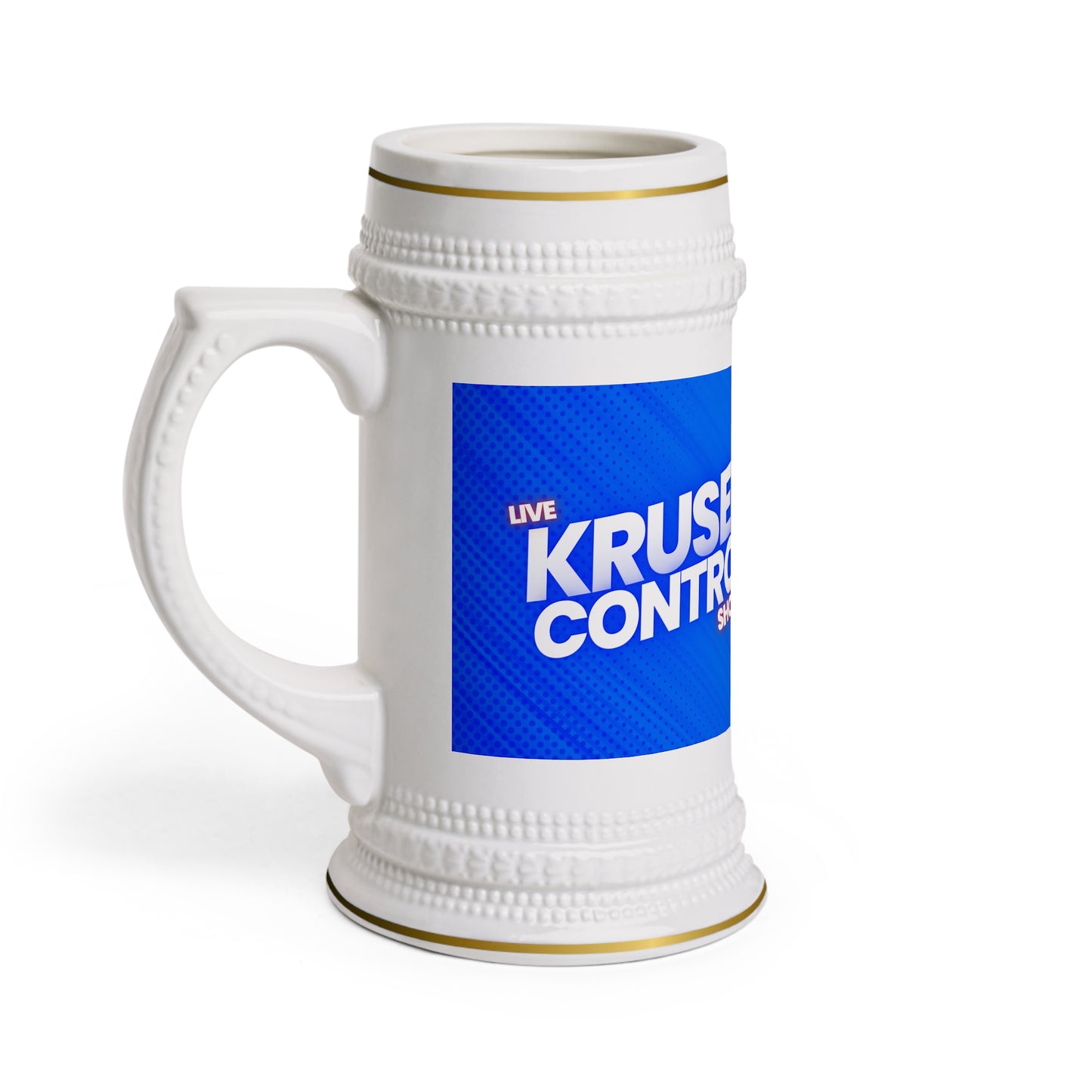 Kruse Control Show Beer Stein Mug, Custom Beer Stein, Live Show Mug, Gift for Beer Lovers, Barware Collectible