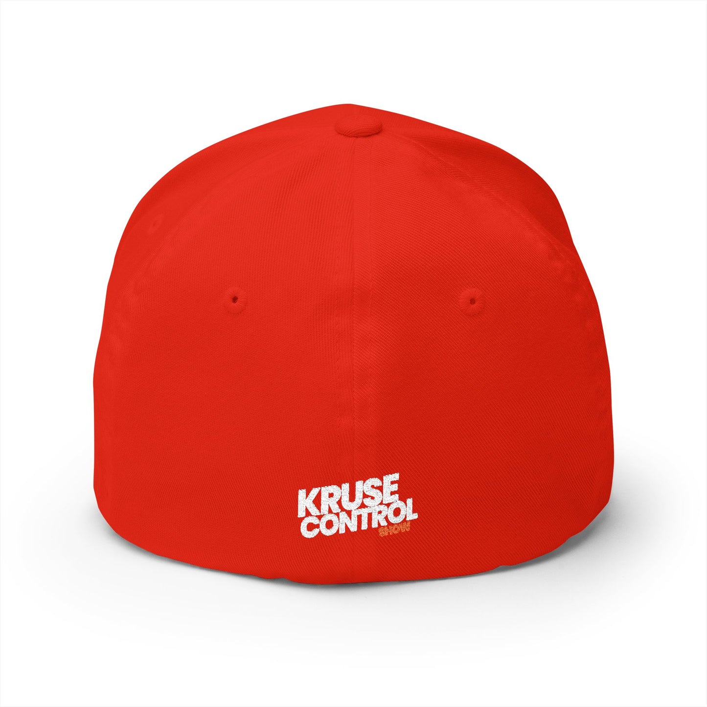 Kruse Control Embroidered Baseball Cap — White Structured Closed-Back