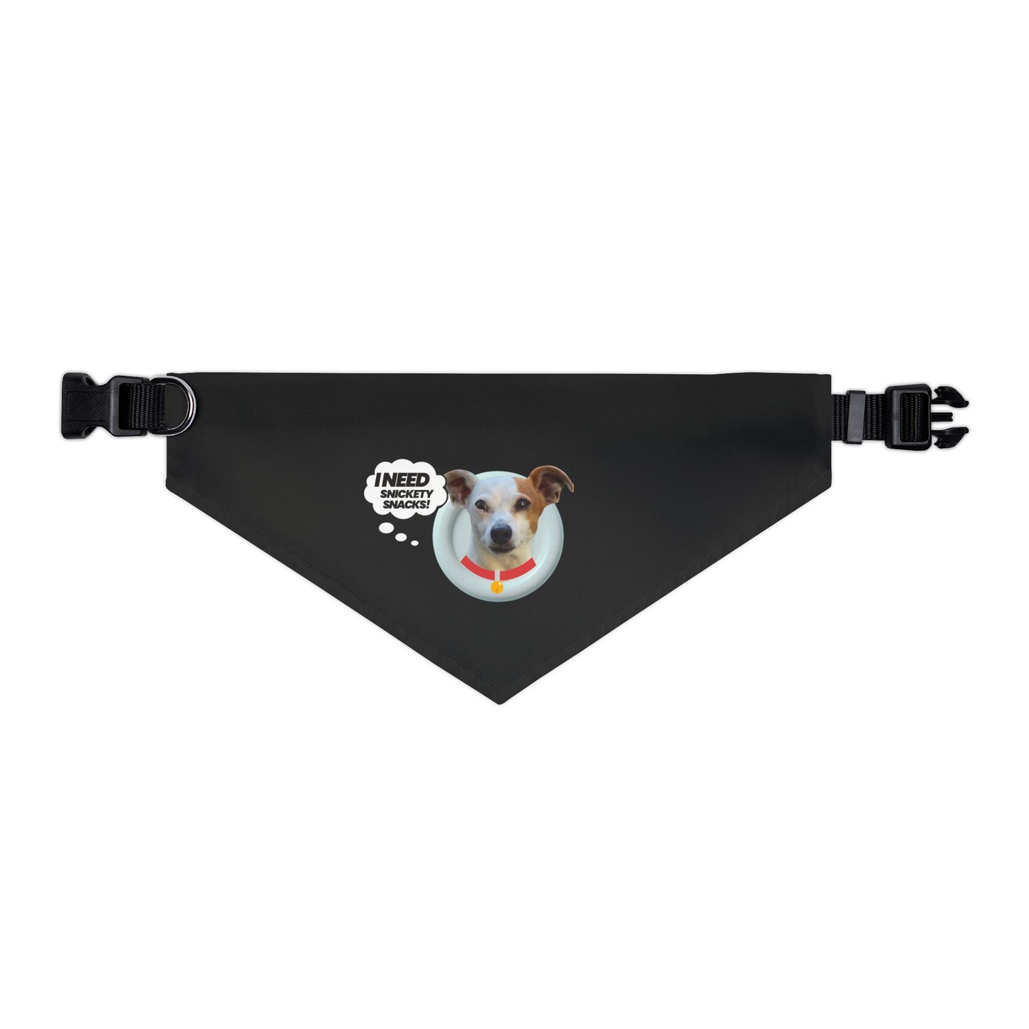Pet Bandana Collar — "I Need Treats" Cute Dog Photo Bandana Collar