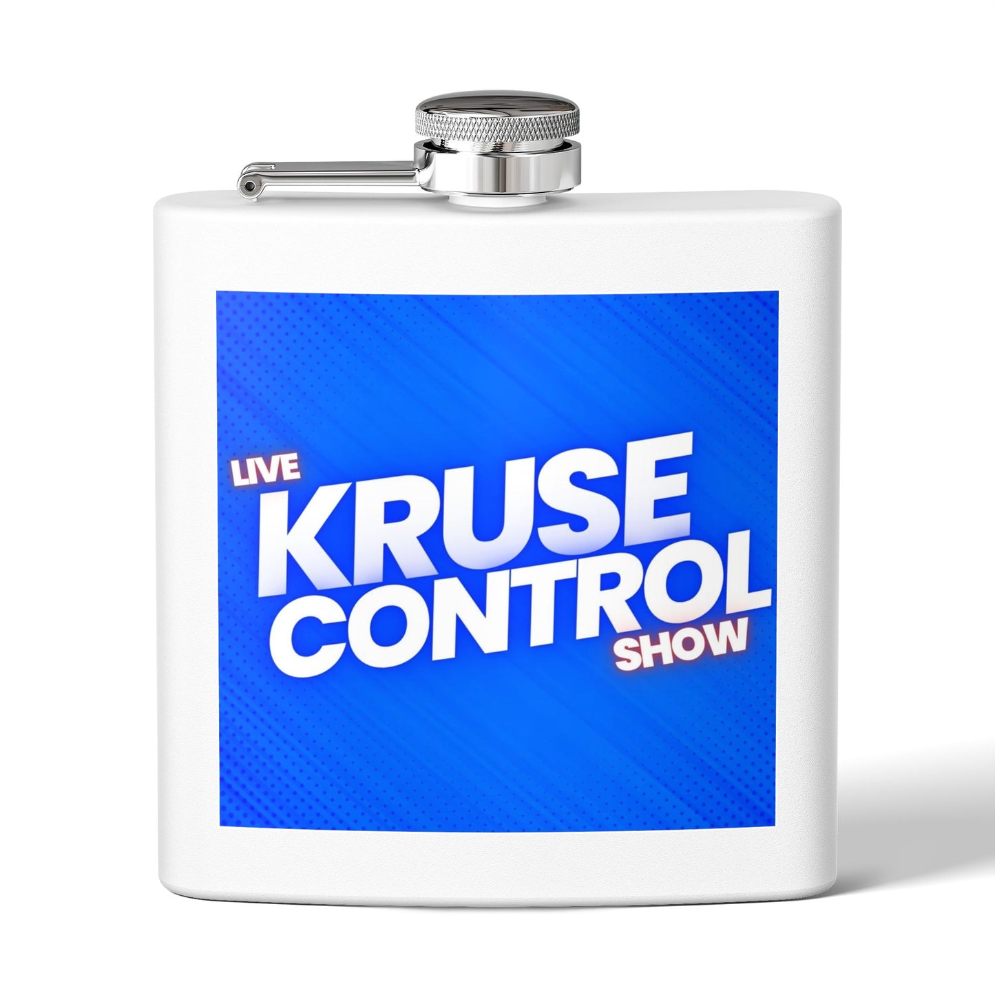 Kruse Control Show Stainless Steel Flask, Live Show Merchandise, Unique Gift for Men, Travel Flask, Party Accessory, Fans Gift